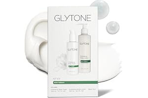 Glytone KP Kit – Exfoliating Body Wash, Glycolic Acid Lotion & Shower Pouf for Keratosis Pilaris – Smooth Rough Bumpy Skin, Fragrance-Free Skincare Routine for Dry Skin & Chicken Skin – Routine Kit