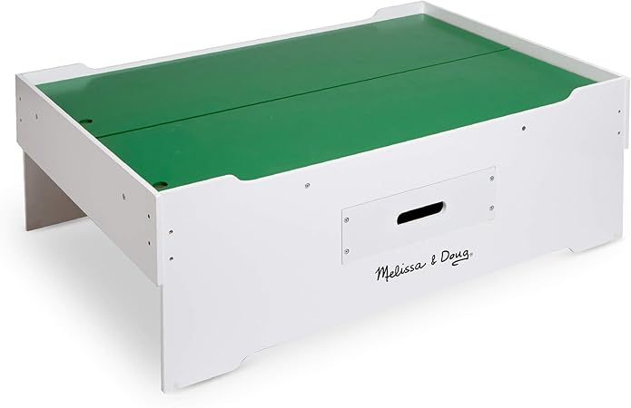 Amazon Com Melissa Doug Deluxe Wooden Multi Activity Play Table