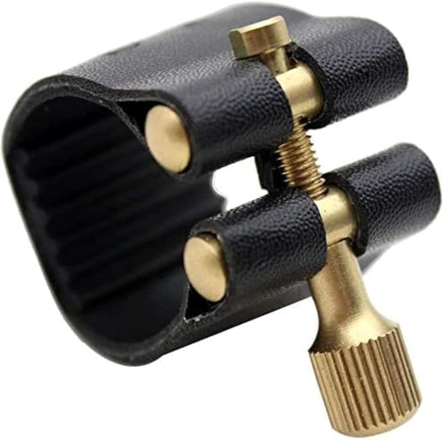 Photo 1 of Jiayouy Professional Tenor Sax Saxophone Mouthpiece Leather Ligature Fastener Black