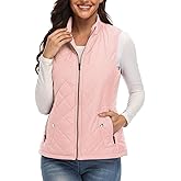 Argstar Women's Vest, Quilted Lightweight Zip Pockets Padded Gilet (XS-2XL)