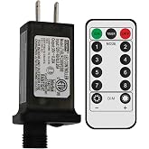 8 Mode Light LED Transformer 30V LED Controller Class 2 Power Supply, Low Voltage US Plug Adapter Replacement for String Light, Not Compatible with Christmas Trees Transformer