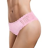 Littleforbig Unisex Hipster Lace Briefs Cheeky Bow Panties Mesh Shaping Tucking Gaff Briefs for Crossdressers