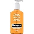 Neutrogena Oil-Free Acne Wash, Facial Cleanser with 2% Salicylic Acid Acne Treatment, Daily Oil-Free Acne Face Wash for Acne-