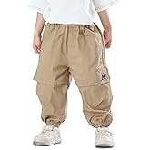 MINI PANDA Toddler Pants Boys& Girls, Relaxed Stretch Twill Toddler Casual Pants
