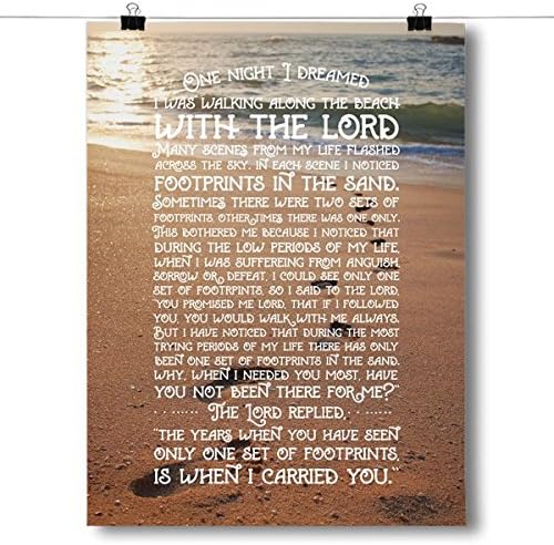 Inspired Posters Footprints In The Sand Poster Size 24x36