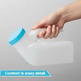 JFA Supplies Male Urinal Bottle 1L with Glow in the Dark Lid view 7