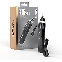 MANSCAPED® Weed Whacker® 3.0 PRO - Men's Electric Nose, Ear & Eyebrow Hair Trimmer – SkinSafe® Dual-Head System, LED Spotligh