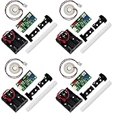 SazkJere 4Pcs DIY Atomization Disc Single Spray Humidifieration Module with DC4.5V 3 Cell Plastic Case Box, also supports Type-C Interface (Two Types Power Supply Methods)