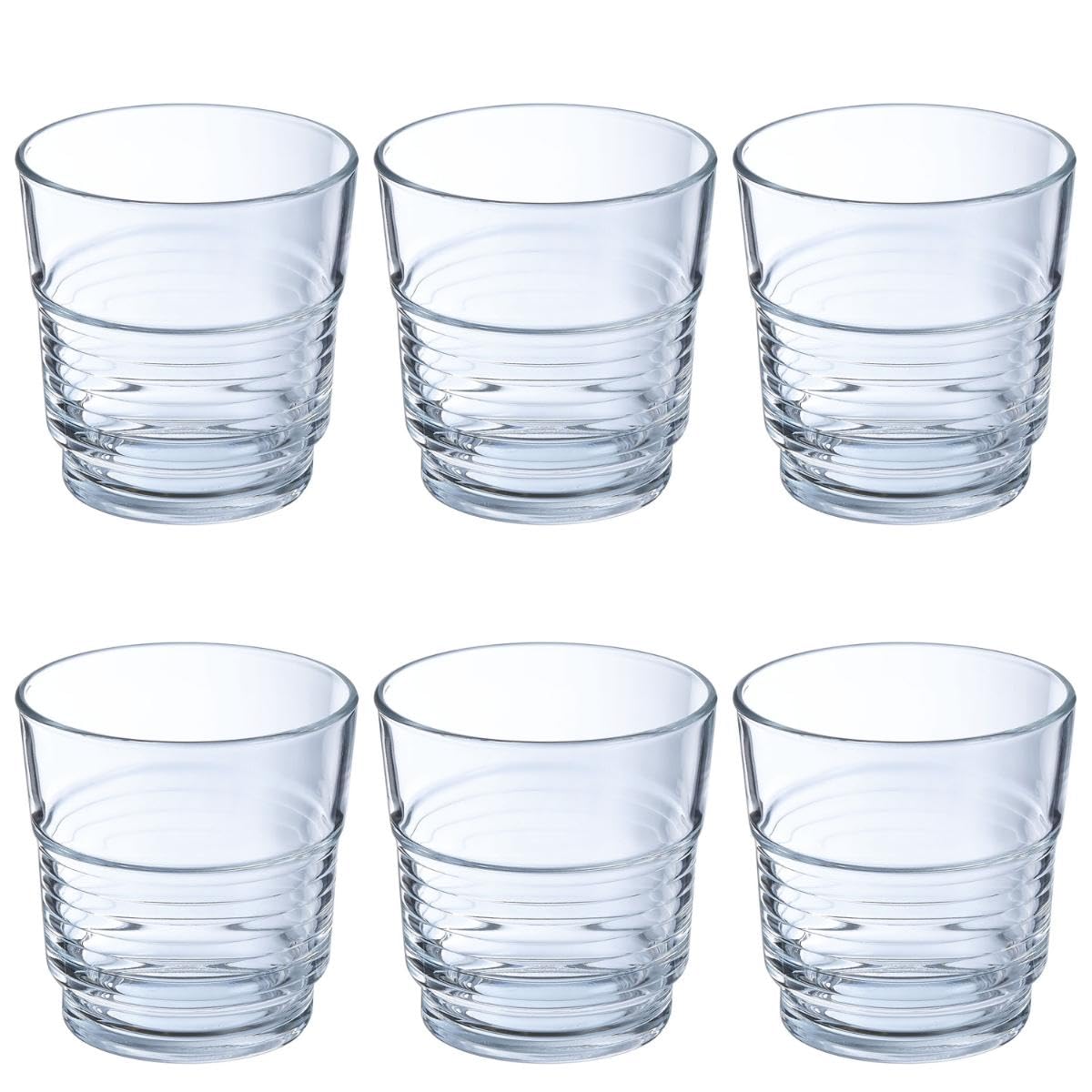 Arcoroc Spirale FB25 Stackable tumbler 250ml, 6 Tumbler