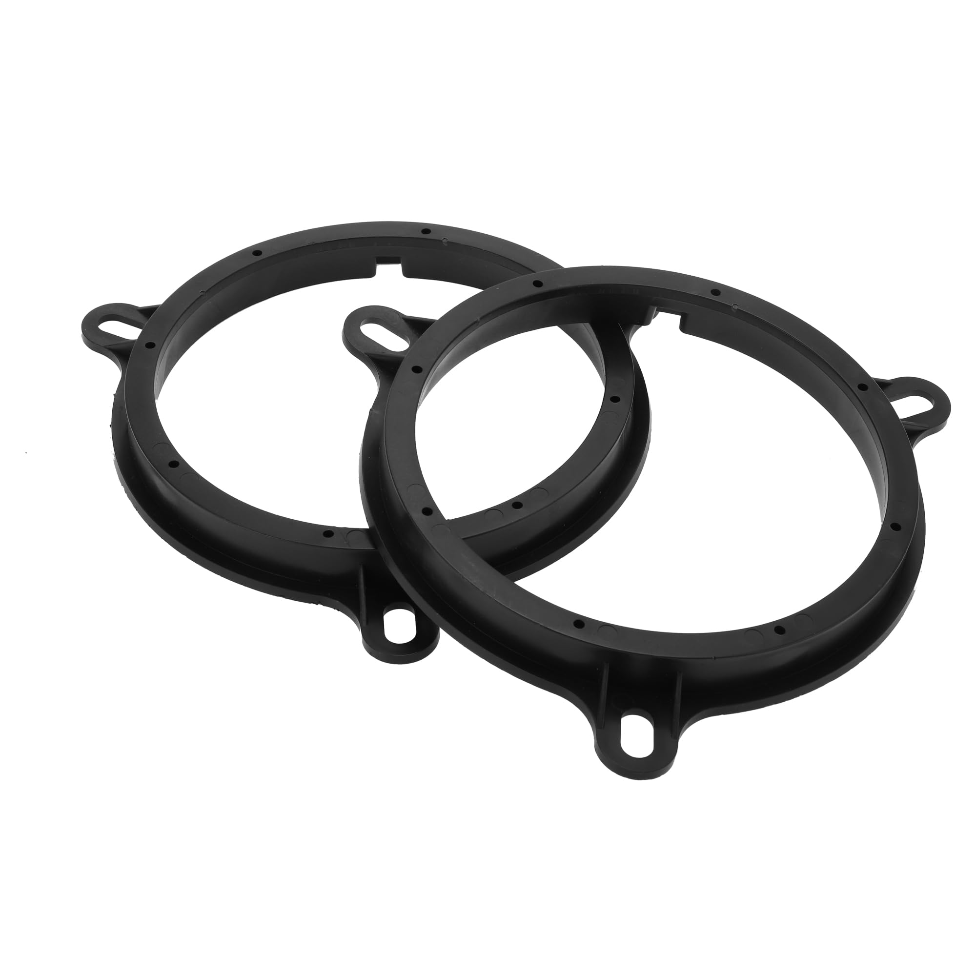 INFINAUTO Speaker Spacer Ring Tweeter Speaker Spacer Adapter Front for 6.5" for NISSAN NV200 2009-ONWARDS ABS Black Waterproof