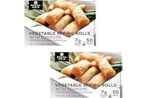 Gourmet Kitchn Spring Rolls, Royal Asia Frozen Vegetable Spring Rolls nitrates or nitrites Free ,50 ct each bag, 2 bags, 100 total,3 Pack