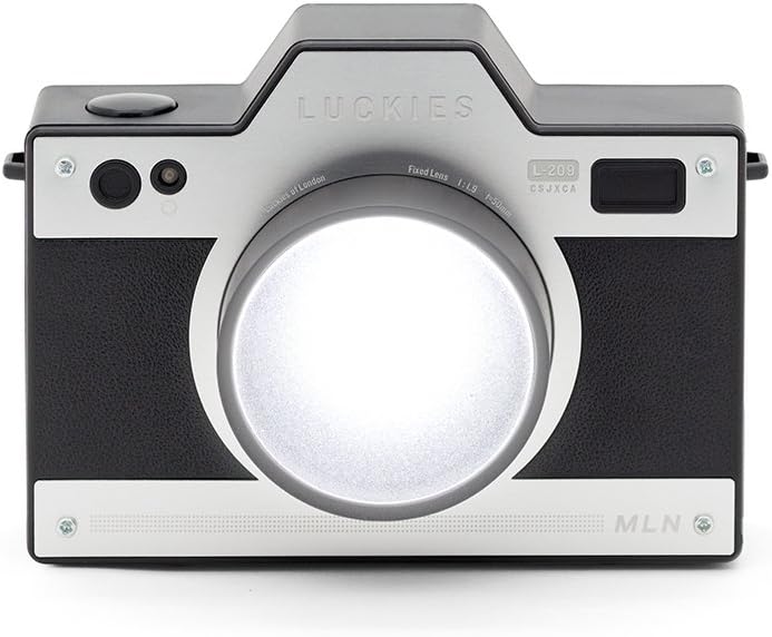 Camera Night Light - Retro Camera Shaped Night Light Rechargeable USB Kids Night Light - LED Night Light, Black, 7.8 x 12.3 x 5.5 cm