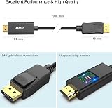 BENFEI DisplayPort to HDMI Cable 3ft DP to HDMI Male Cable Gold Plated view 6