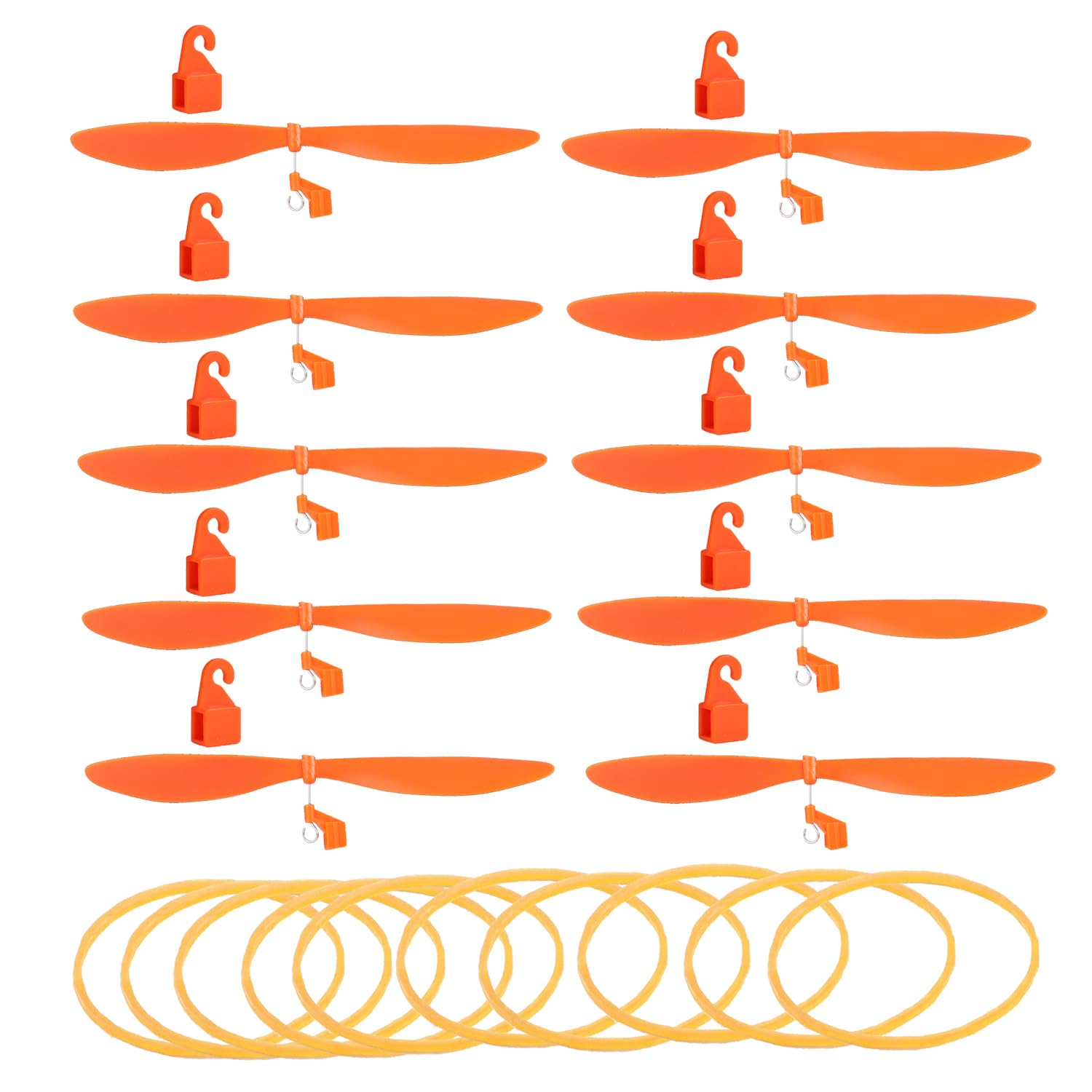 Photo 1 of Delinx 10-Pack 7" Plastic Propeller Kits for DIY STEM Rubber Band Powered Project