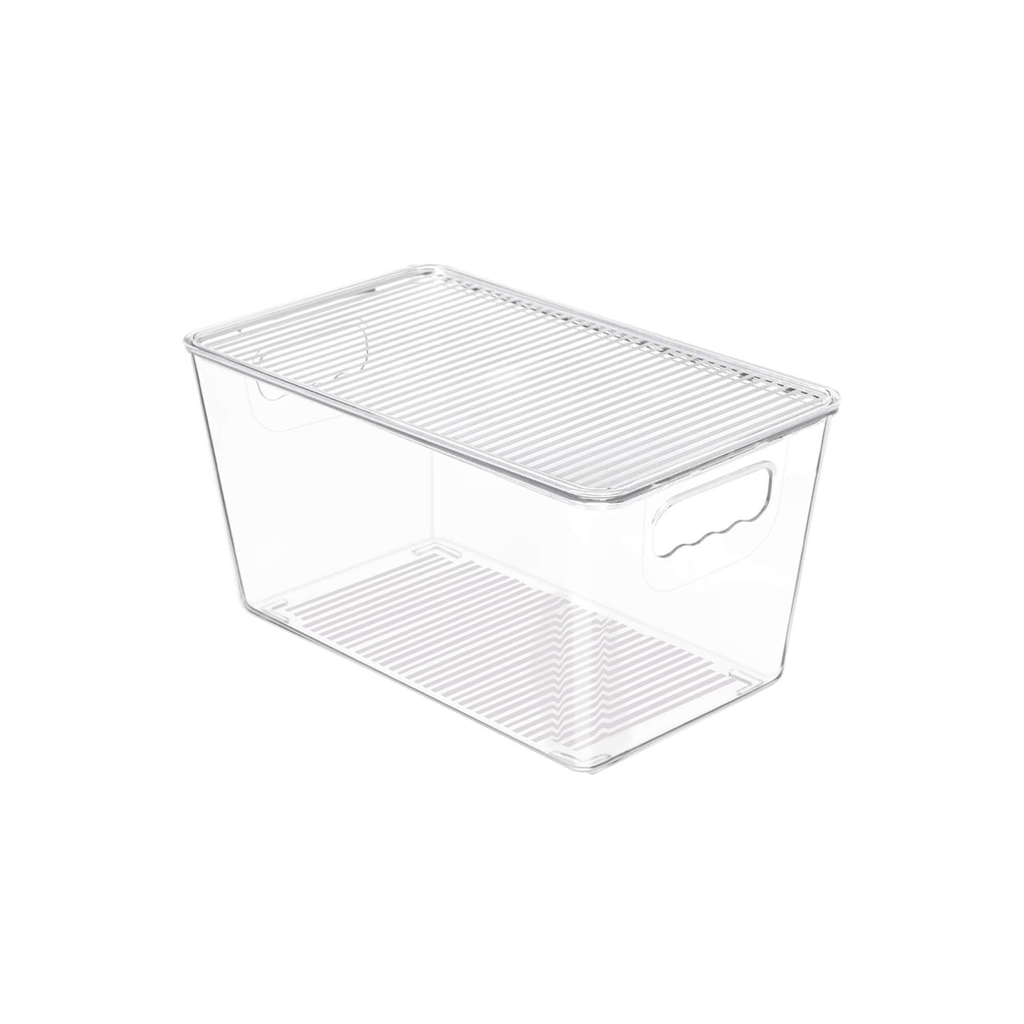 Photo 1 of ***SIMILAR PRPDUCT*** Vtopmart 1 Pack Clear Stackable Storage Bins with Lids, Medium Plastic Containers with Handle for Pantry Organizer and Storage,Perfect for Kitchen,Fridge,Cabinet, Closet,Bathroom Organization
