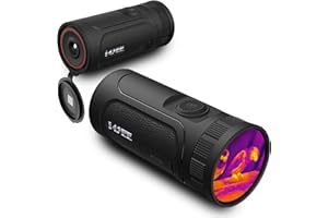 i4SEE EM10-256 Thermal Monocular, 10mm Focal Lens, 256×192(50Hz) 12μm Night Vision Infrared Scope, 1.43”AMOLED Touchscreen, Handheld Thermal Imaging Monocular for Hunting, Outdoor Camping, Travel