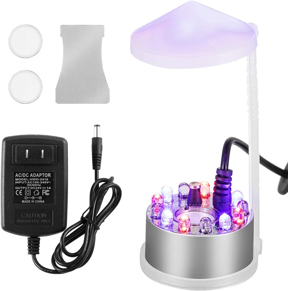 Mist Maker Fogger with LED Lights, Mini Fog Machine