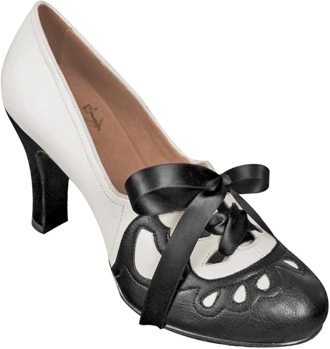 Aris Allen Women�s 1930s Black and Ivory Lace