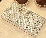 White Luxury 3D Fashion Bling Diamond Bow PU Flip Wallet Leather Case Cover For Smart Mobile Phones (ZTE ZMax Z970)