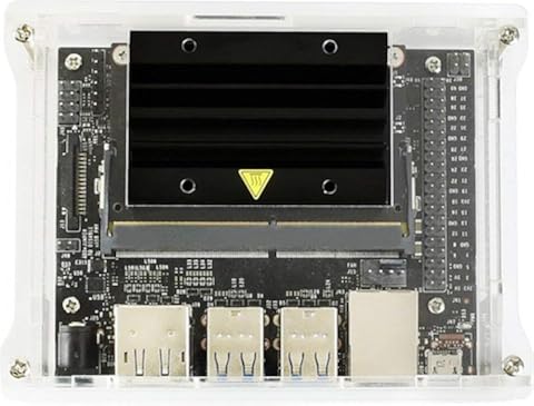 Dynamovolition Resistencia al Polvo Acrílico Transparente Tipo A para el Jetson Nano Developer Carcasa con Tornillos Módulo WiFi