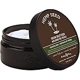 Hemp Seed Skin Butter - 8 oz. - Total Body Moisturizer - Hemp Seed Oil, Jojoba Oil, Shea Butter - Vegan & Cruelty Free
