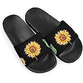 Howilath Novelty Patten Slippers for Women Men, Non-Slip Single Band Slide Sandals Open Toe Soft Sole Flat Sandals