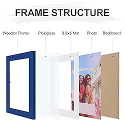 Vittanly 4x6 Picture Frame, Engineered Wood with