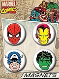Ata-Boy Marvel Comics Classic Superheroes Set of 4 1.25