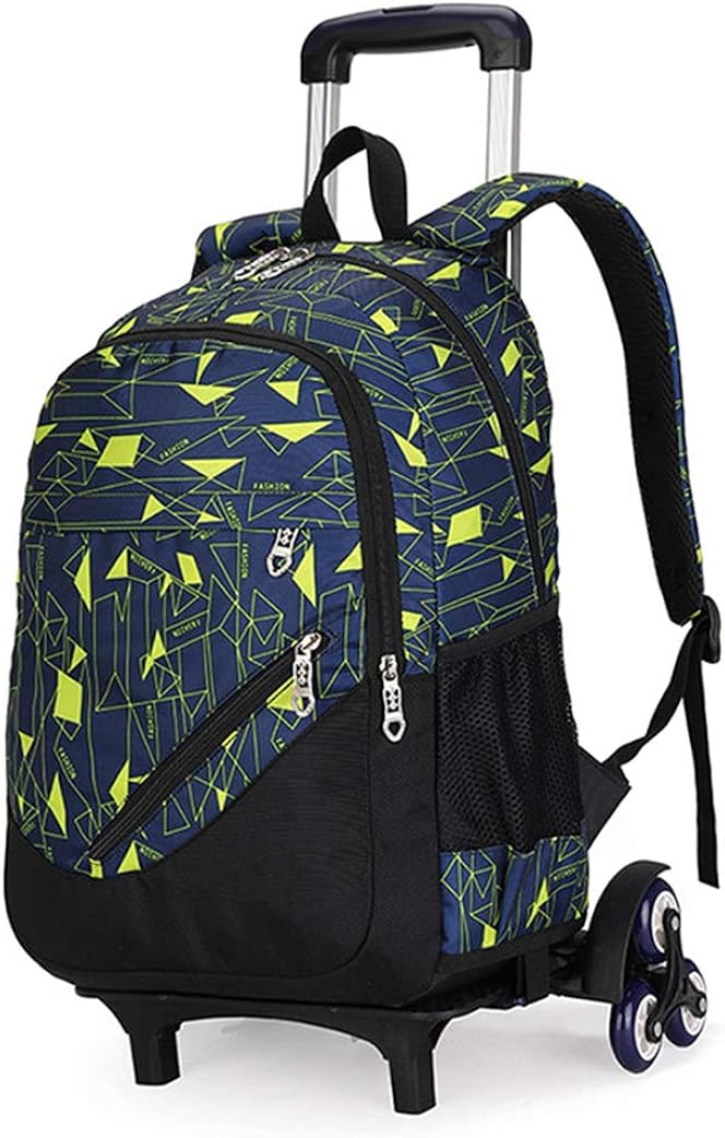 Functional Laptop Rucksack with Rolling Wheels Lightweight