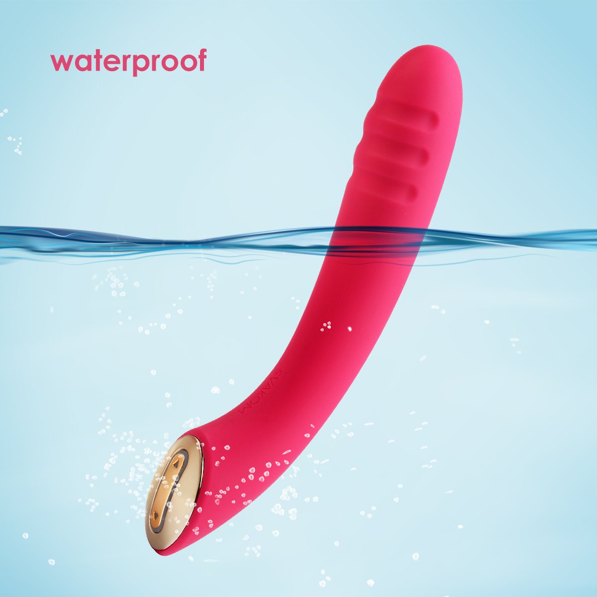 SVAKOM Becky Tête Nervuré stimulateur de point G masseur sextoy vibromasseur pour femme adulte (prune rouge)