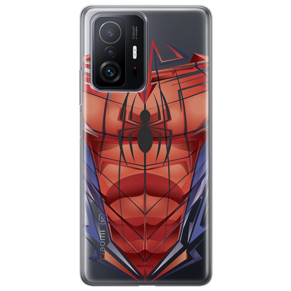 ERT GROUP mobile phone case for Xiaomi 11T 5G / 11T PRO 5G original and officially Licensed Marvel pattern Spider Man 005 optimally adapted to the shape of the mobile phone, partially transparent