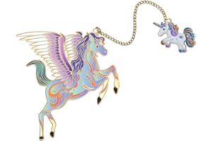 BLBMH Unicorn Bookmark Cute Metal Bookmarks for Kids Girls Horse Book Markers Readers Gift Book Lovers Best Friends -U2