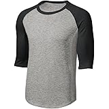 navy and white baseball tee