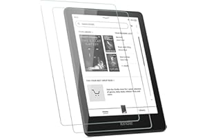 SOFTAMM Tempered Glass Screen Protector for 6.8" Kindle Paperwhite (11th Generation-2021)/Kindle Paperwhite Signature Edition,Anti-Scratch Bubble-Free HD Clear 9H Hardness Screen Protector Film[2 Pack ]
