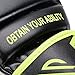 Sanabul Essential 7oz MMA Gloves for Men & Women, Hybrid MMA Martial Arts, Sparring Grappling Training, Padded Kick Boxing Gloves, Black/Green Small/Medium