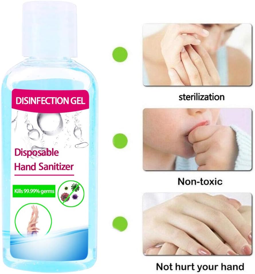 100ml Disposable Gel Hand Sanitizer Long-Lasting Sterilization Speed Dry Hand Lotion, Best Hand Wash Cleaning Soap