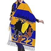 JIW Iaa Women Scarf Sorority Paraphernalia Gifts for Women Wrap Shawl With Tassel