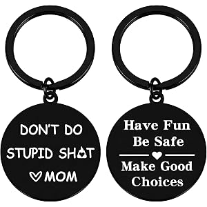 Keniot Funny Gifts for Teens Boys Son, Christmas Birthday Easter Gifts for 12 14 16 18 Years Old Boy, Teen Boy Gift Keychain