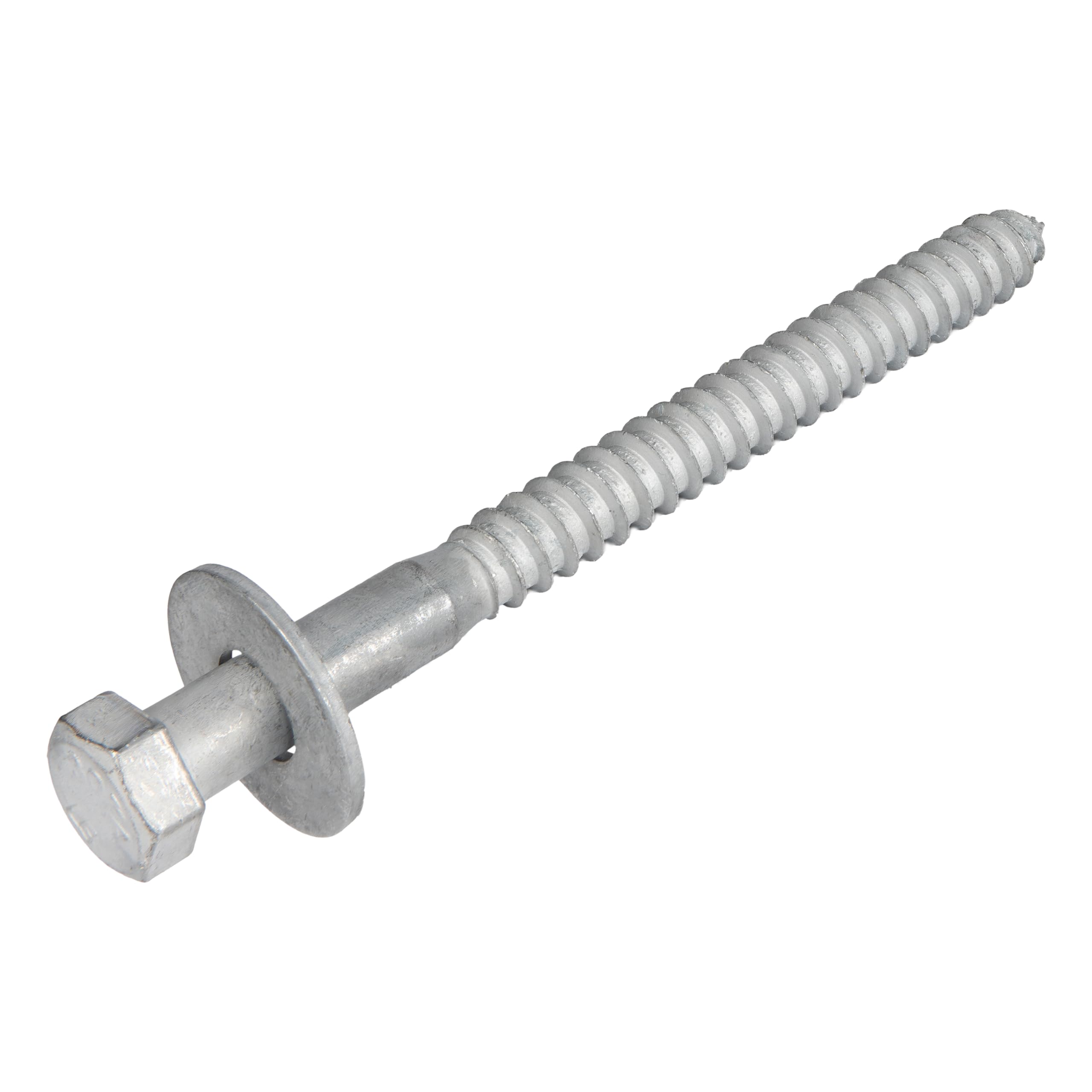 Photo 1 of 1/2 x 6 (25 Pack) Lag Screw Kit, 25 Screws and 25 washers, Hot Dip Galvanized, Meets ASME B18.2.1 Industrial/Commercial Grade by Makers Bolt