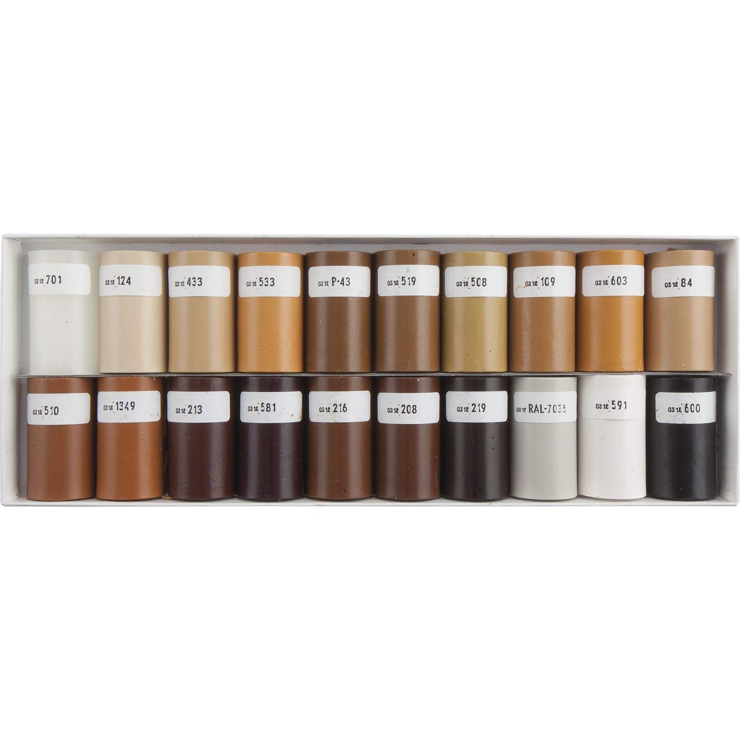 BAO 100/F Soft Wax Base Colours 20 Half Sticks Basic Colours