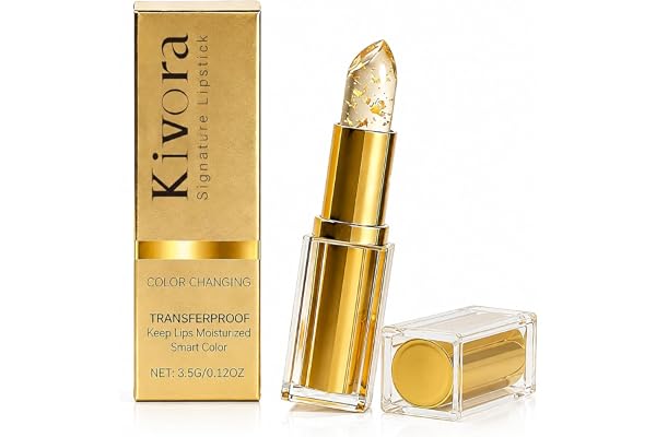 Kivora Lipstick,Kivora Lipstick for Mature Lips,Hyaluronic Acid, 1 Count | Kivora Clear Lipstick,PH Color-Changing Lipstick,w
