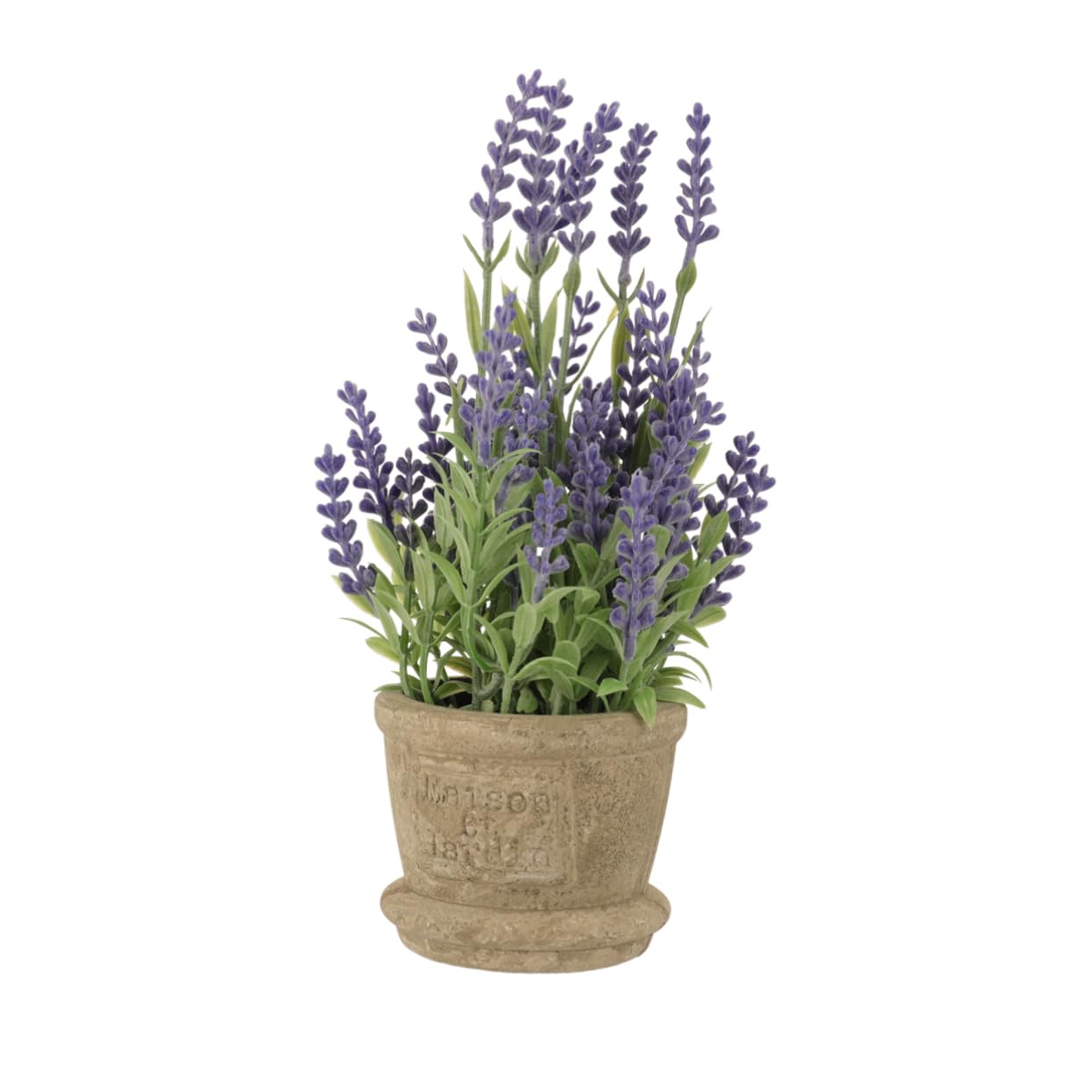 Artificial Flowers Plastic Lavender Arrangements in Pots Simulation Flower Potted Plants for Decor (Purple)