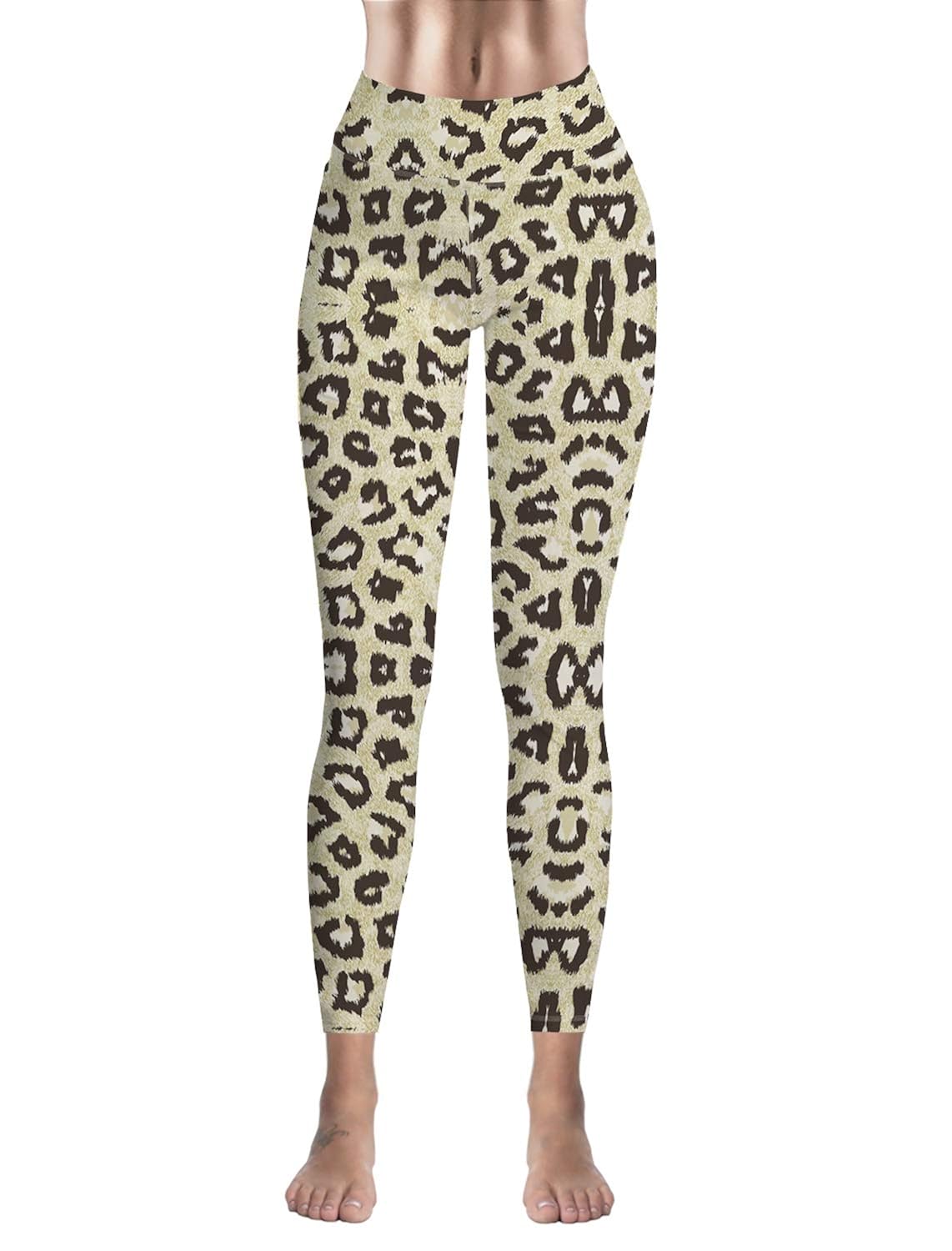 animal print exercise leggings