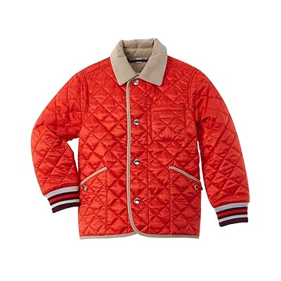 BURBERRY Boys Quilted Corduroy Jacket, Red, Size 3Y Bangladesh Ubuy