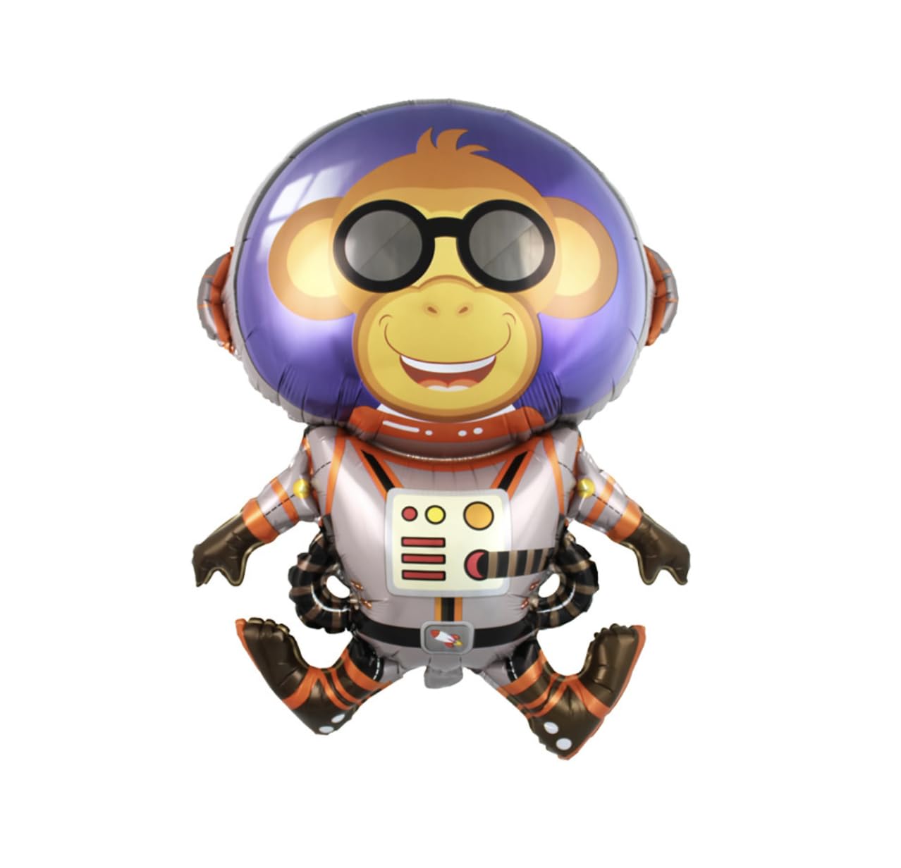 Space Monkey Foil Balloon, 80cm (2 pack)