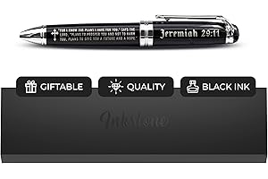INKSTONE Jeremiah 29:11 Engraved Gift Pen with Presentation Box - Inspirational Christian Living Bible Gifts for Men Women of Faith