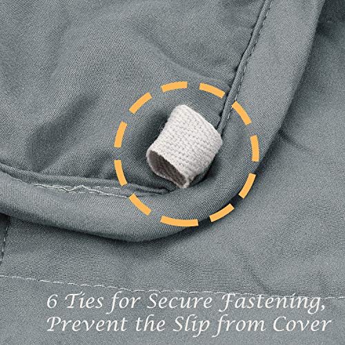 Weighted Blanket with 100% Cotton Cover, Breathable Comforter Heavy Blanket, Squares Glass Beads for Average Weight, for Good Rest and Deep Sleep, Full Size 48\'x72\' with 15lbs Fits 140-190lbs Adult