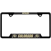 University of Colorado Buffaloes Metal License Plate Frame (Buffaloes (Black Frame))