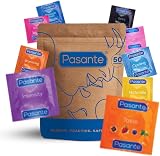 Pasante Condoms Variety Pack 50 – Mixed Flavoured, Ribbed, Thin, Extra view 5