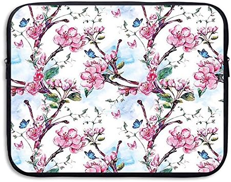 XINSHOU Apricot Tree Blooms Branch Summer Season Flowers Essence Growth Print Laptop Sleeve Case Bag Cover For 13-15 Inch Notebook Computer 15 Inch